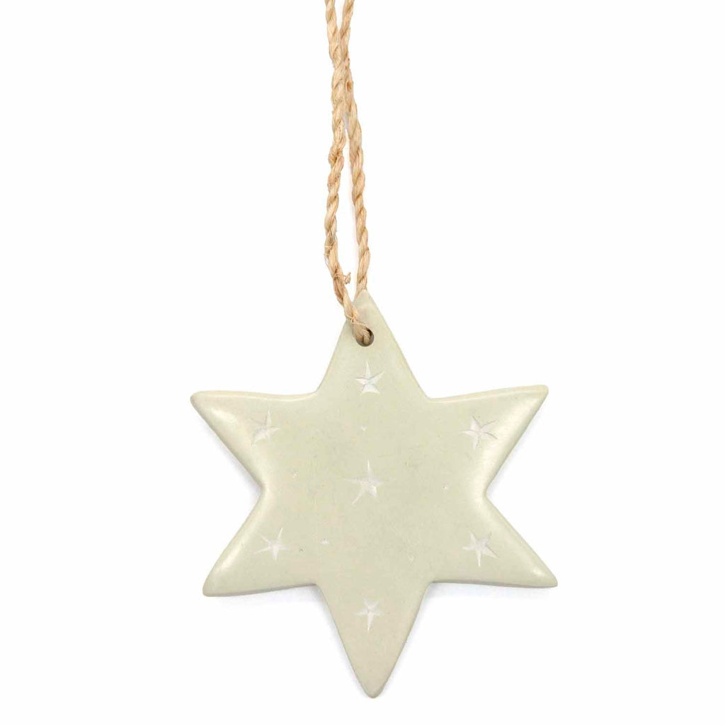 Star Soapstone Christmas Decoration-Siesta Crafts
