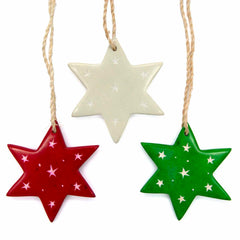 Star Soapstone Christmas Decoration-Siesta Crafts