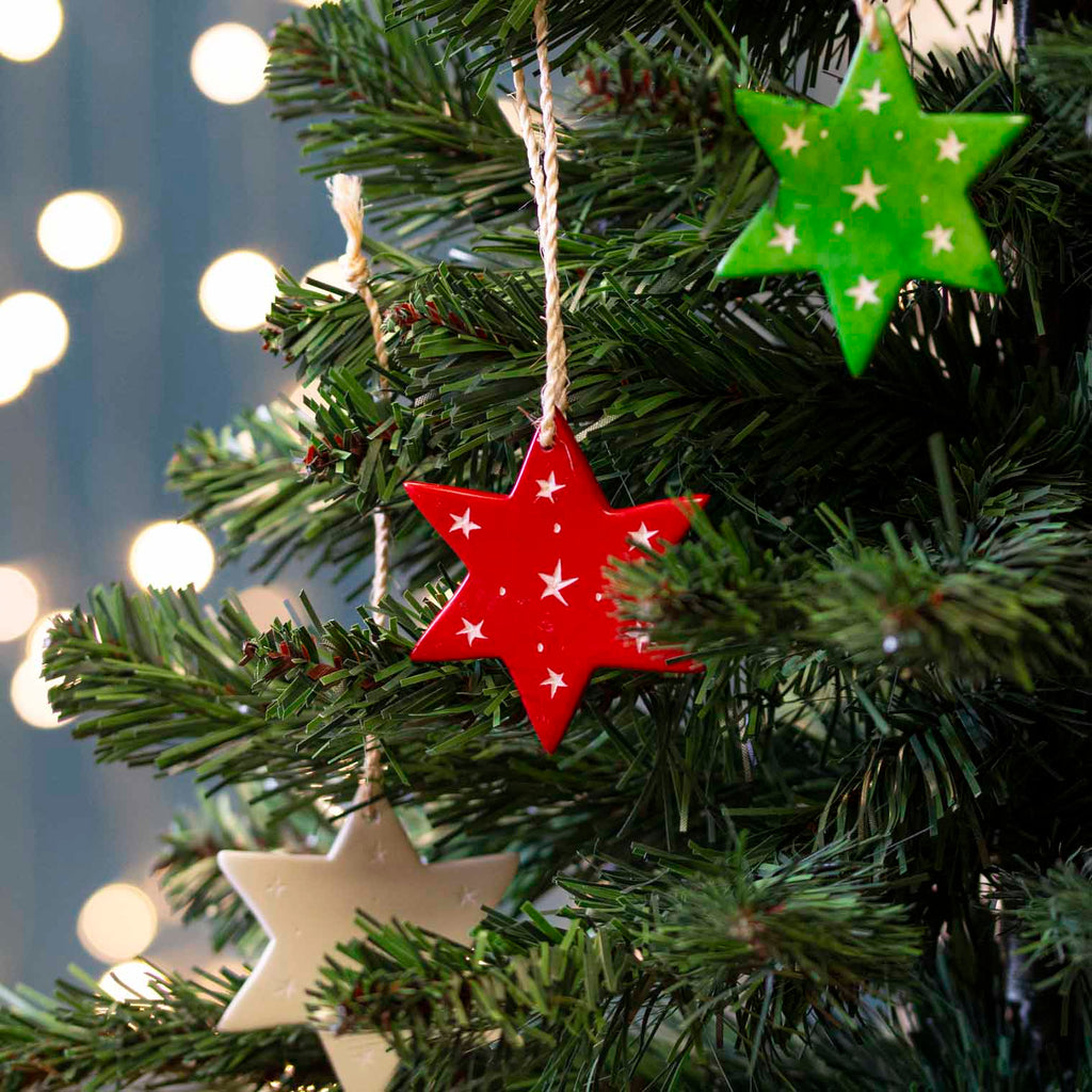 Star Soapstone Christmas Decoration-Siesta Crafts