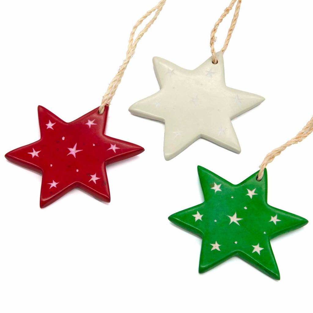 Star Soapstone Christmas Decoration-Siesta Crafts