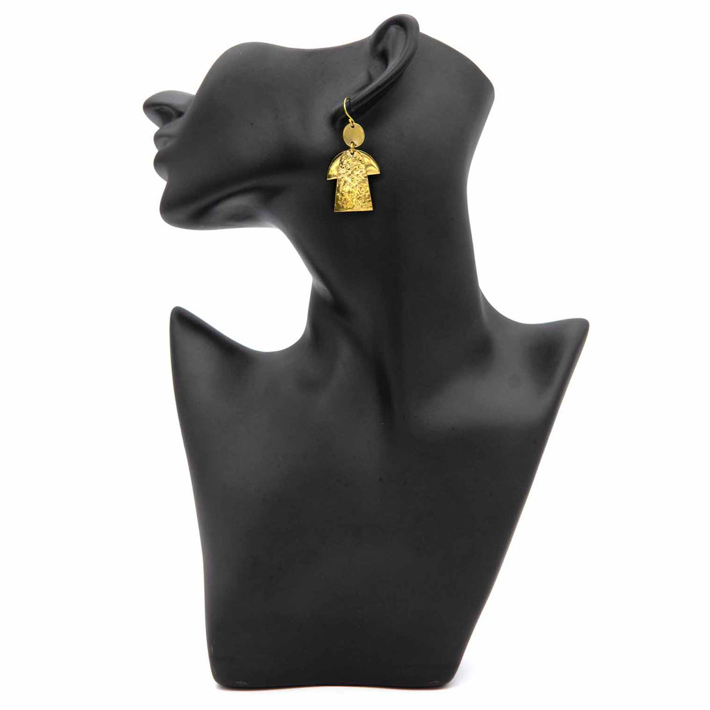 Angel Brass Earrings-Siesta Crafts