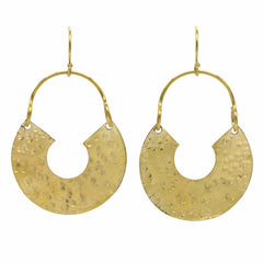 Horseshoe Brass Earrings-Siesta Crafts