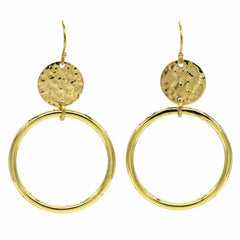 Hooped Brass Earrings-Siesta Crafts