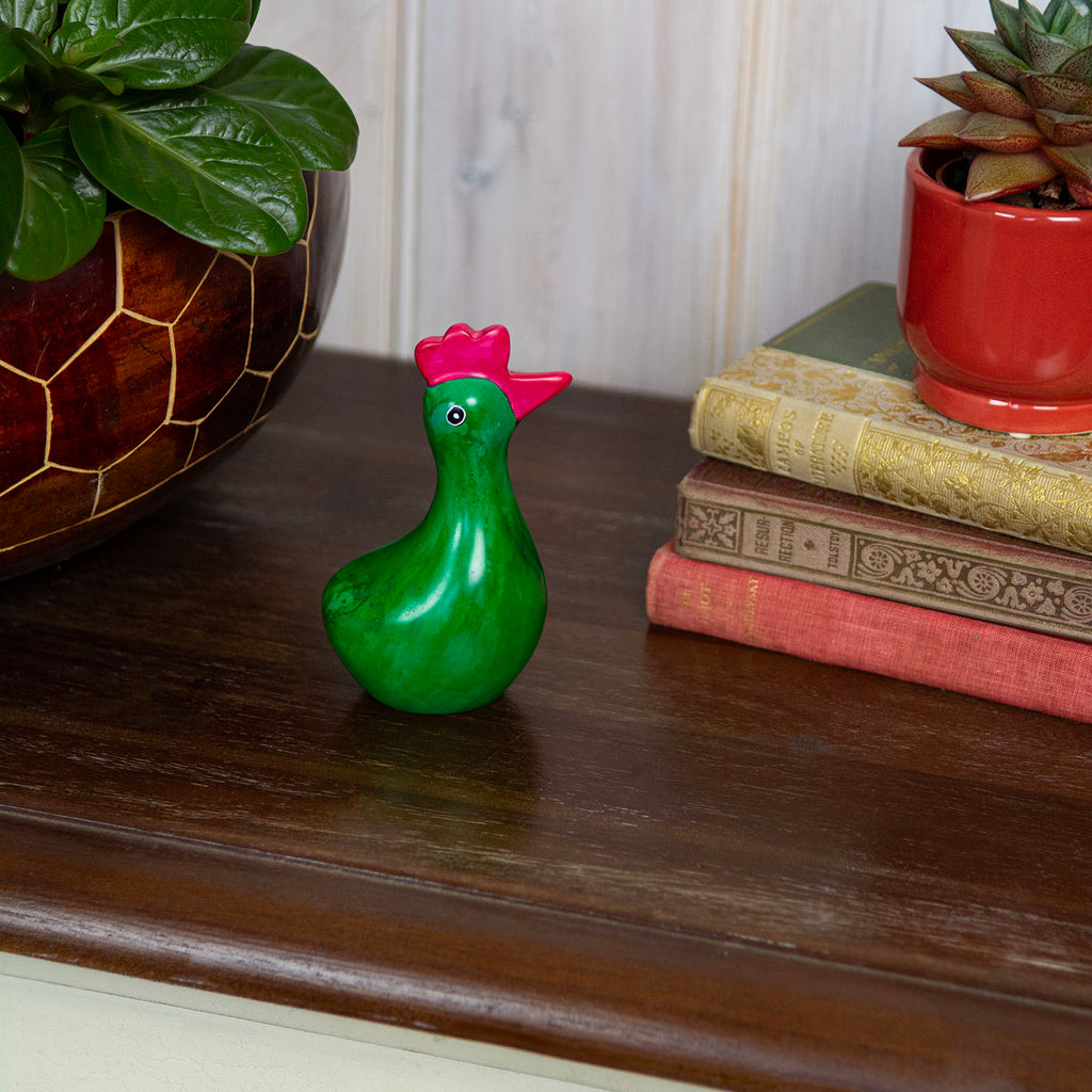 Tall Soapstone Chicken-Siesta Crafts