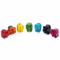 Mini Patterned Soapstone Elephant