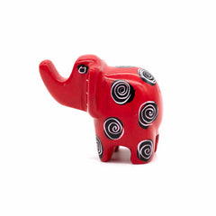 Mini Patterned Soapstone Elephant