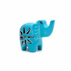 Mini Patterned Soapstone Elephant