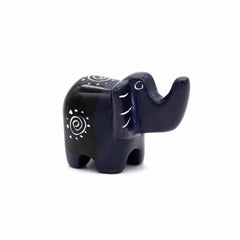 Mini Patterned Soapstone Elephant