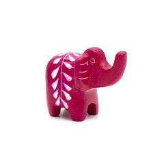 Mini Patterned Soapstone Elephant
