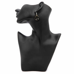 Basilia Black Shell Earrings-Siesta Crafts