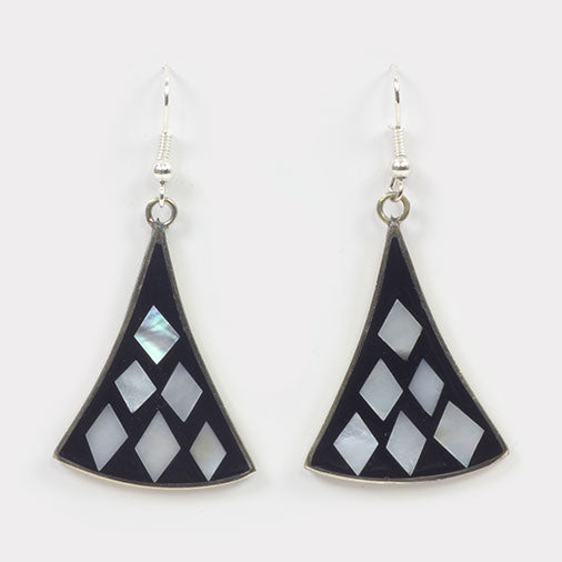 Abigail Flared Triangle Earrings-Siesta Crafts