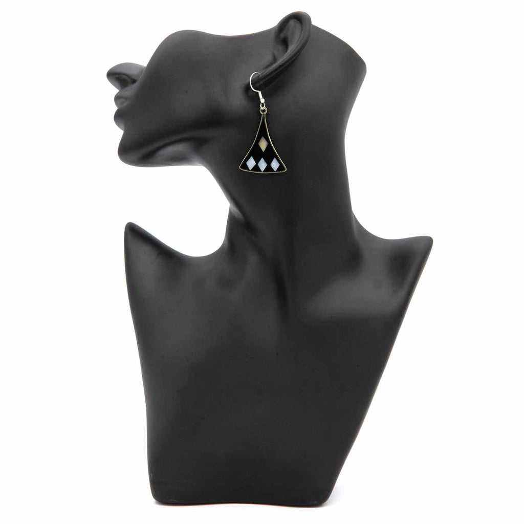 Abigail Flared Triangle Earrings-Siesta Crafts