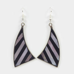 Striped Sail Earrings-Siesta Crafts