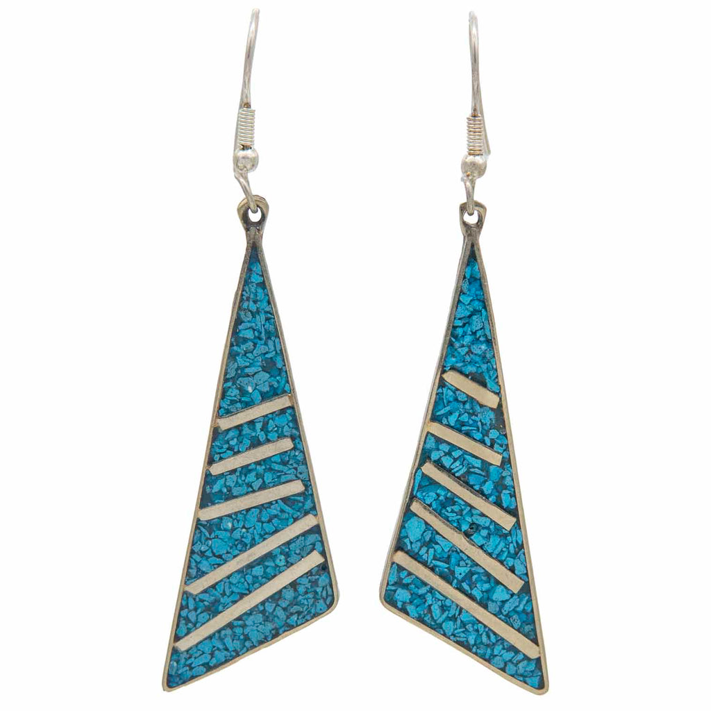 Brunila Triangulo Earrings-Siesta Crafts
