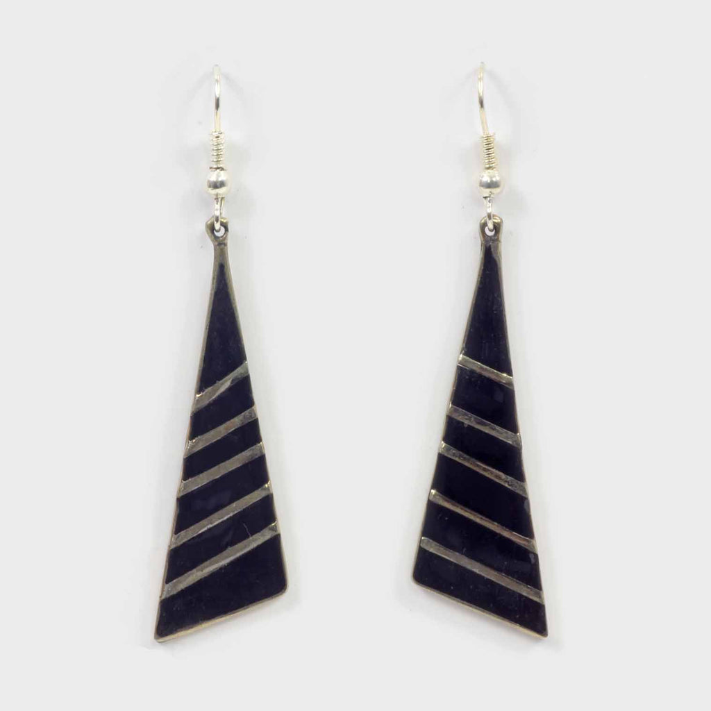 Brunila Triangulo Earrings-Siesta Crafts