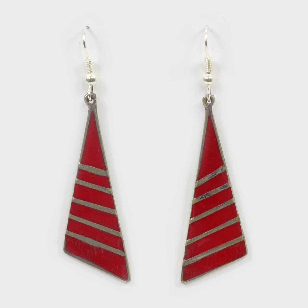 Brunila Triangulo Earrings-Siesta Crafts