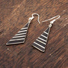 Brunila Triangulo Earrings-Siesta Crafts