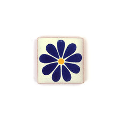 Small Ceramic Flower Tile-Siesta Crafts