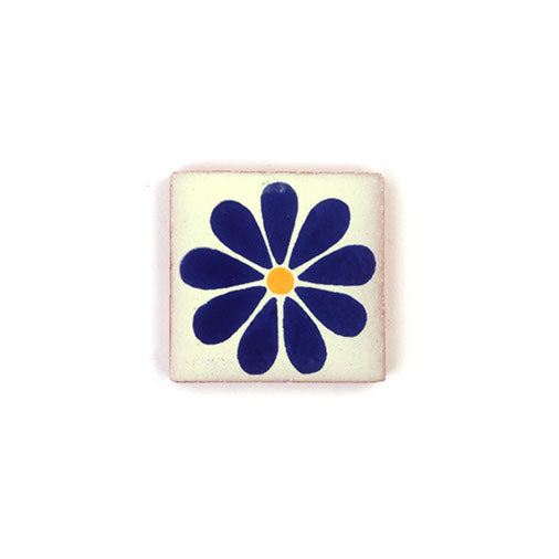 Small Ceramic Flower Tile-Siesta Crafts