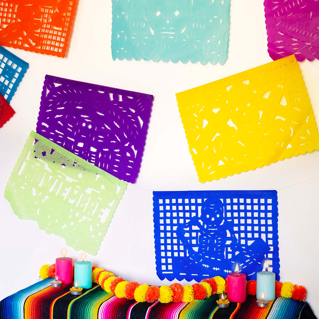 Papel Picardo Dia Muertos Bunting