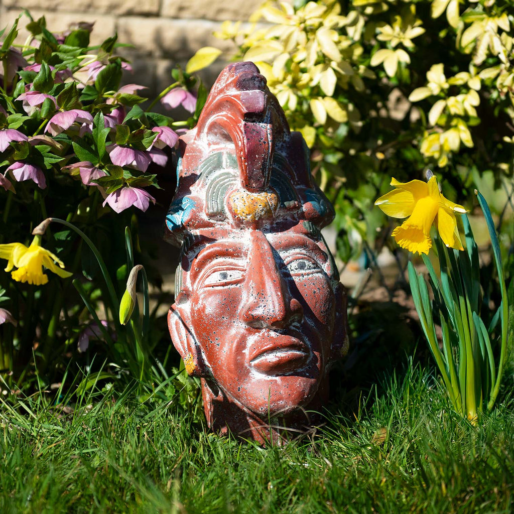 Large Mayan Ceramic Head-Siesta Crafts