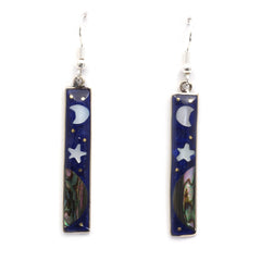 Stellar Rectangle Earrings-Siesta Crafts