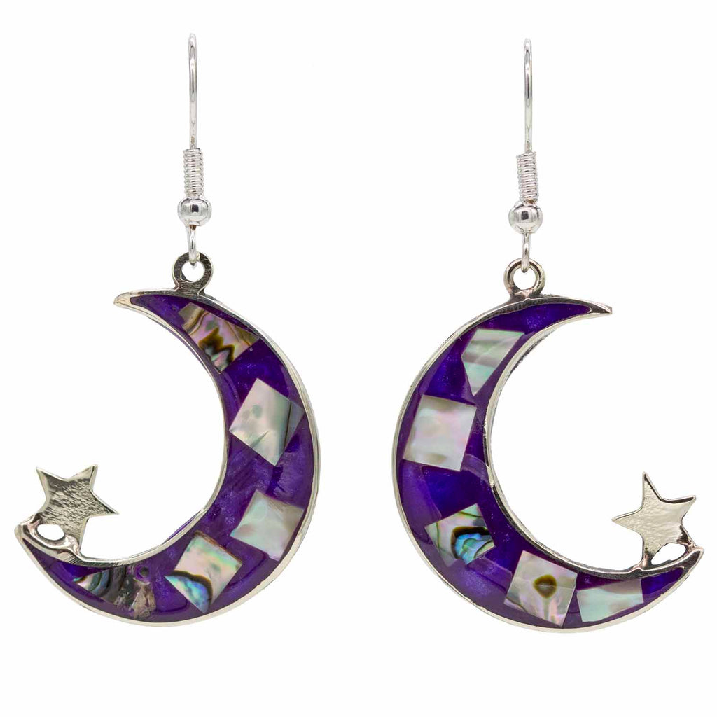 Tinto Lunar Especial Earrings-Siesta Crafts