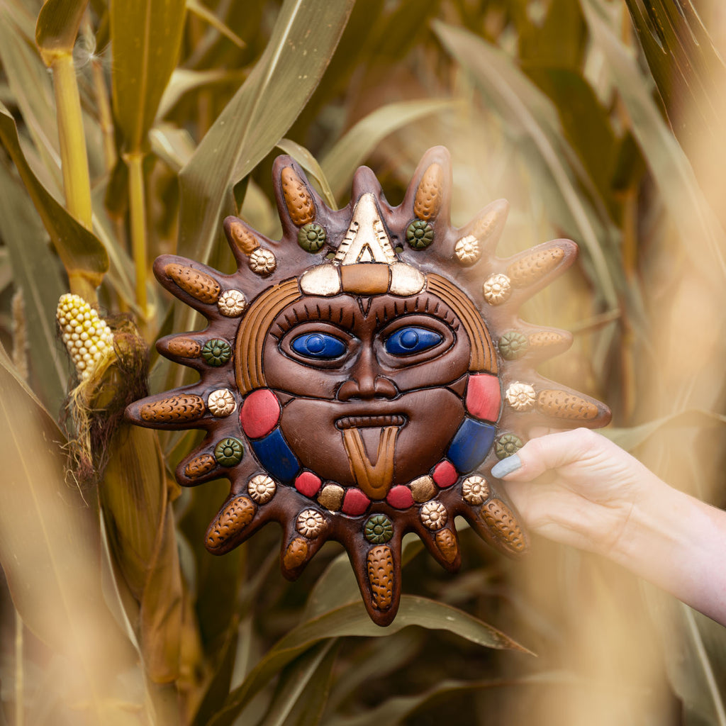 Mexican Sun Maize Plaque-Siesta Crafts
