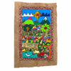 Mexican Scene Bark Painting-Siesta Crafts