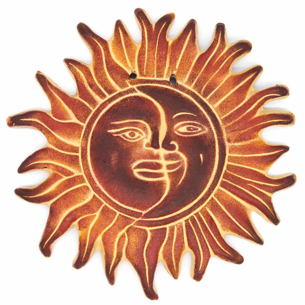 Sun and Moon Ceramic Plaque-Siesta Crafts