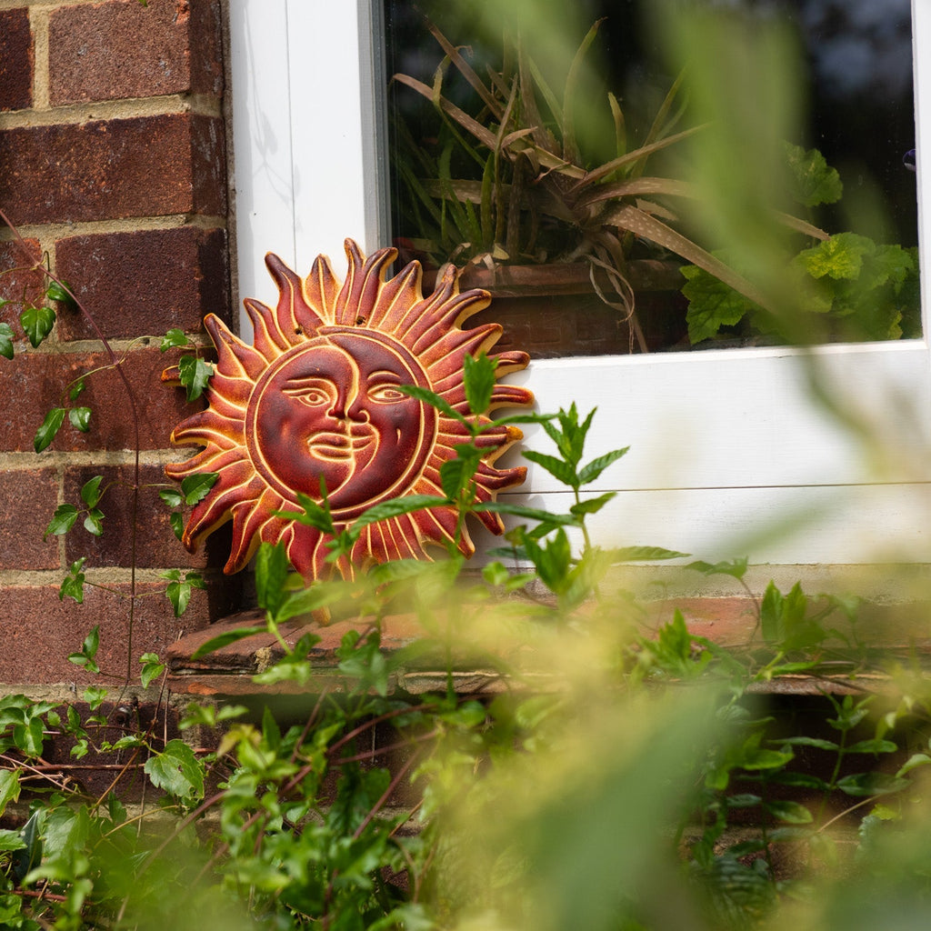 Sun and Moon Ceramic Plaque-Siesta Crafts