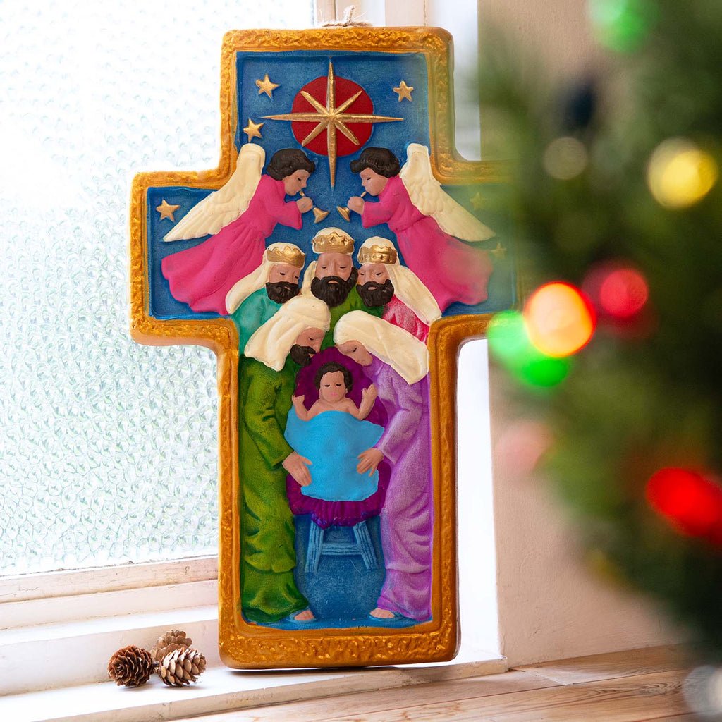 Nativity Cross - Large-Siesta Crafts