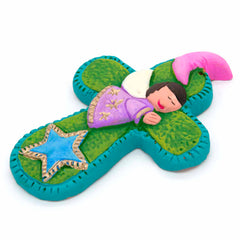Mexican Cherub Cross Small-Siesta Crafts
