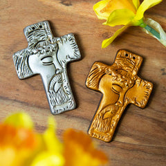 Jesus Face Cross Small-Siesta Crafts