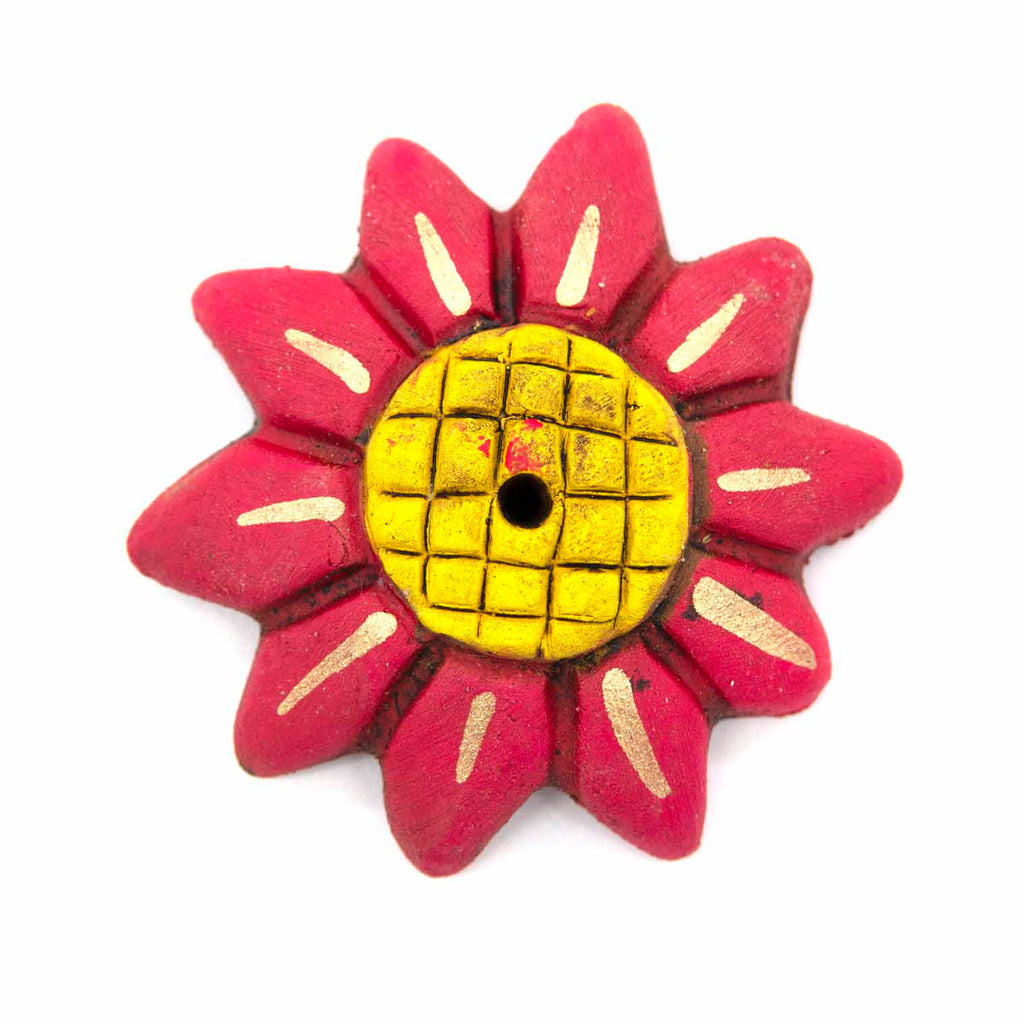 Flower Ceramic Incense Holder-Siesta Crafts