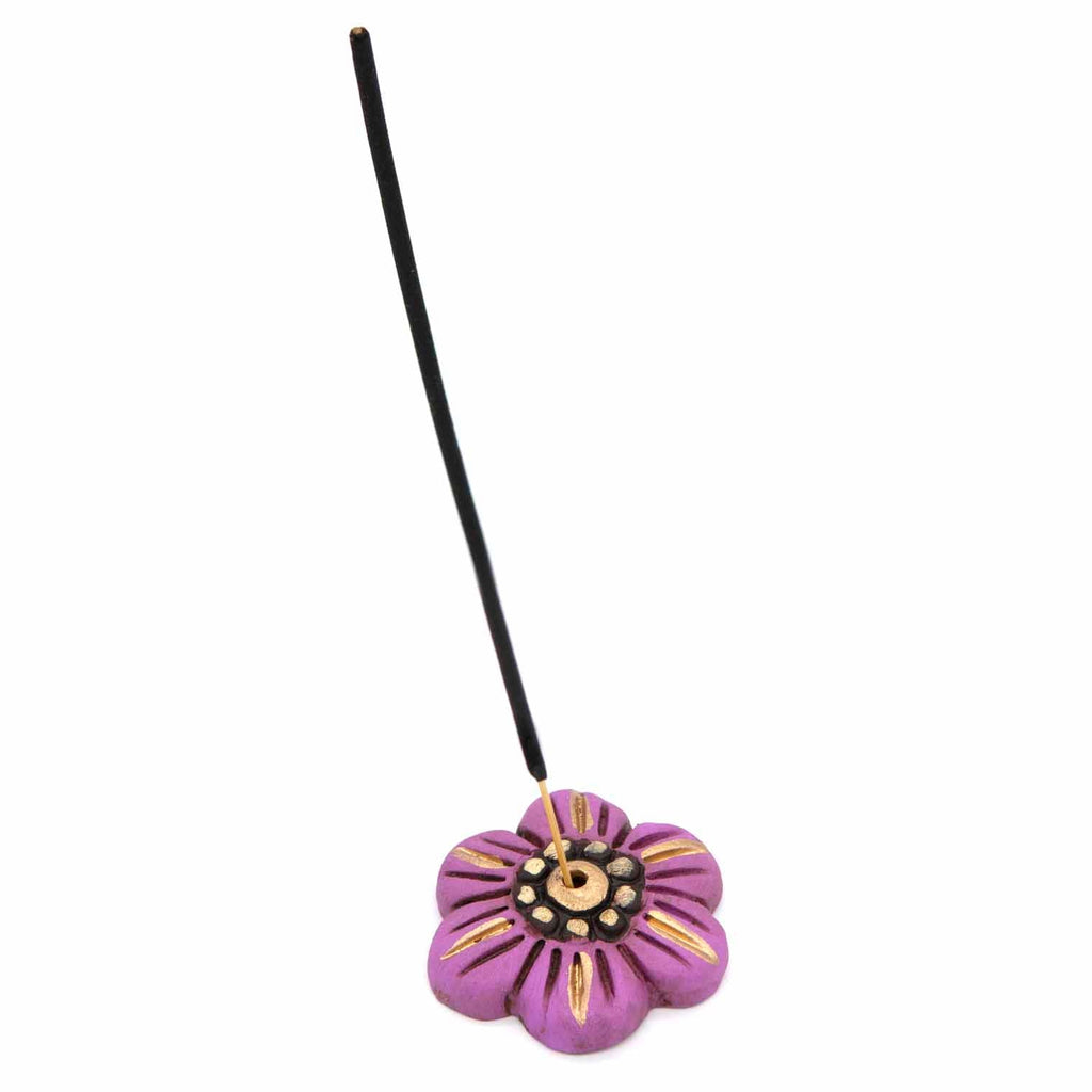 Flower Ceramic Incense Holder-Siesta Crafts