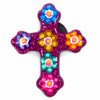 Mexican Painted Magnet Cross-Siesta Crafts