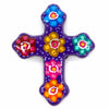 Mexican Painted Magnet Cross-Siesta Crafts