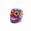 Mexican Painted Skull Mini with Two Holes-Siesta Crafts