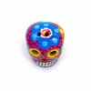 Mexican Painted Skull Mini with Two Holes-Siesta Crafts