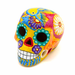 Mexican Painted Skull Medium-Siesta Crafts