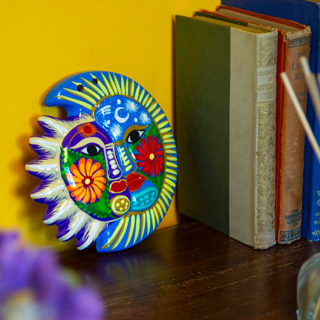 Mexican Painted Moon and Sun Small-Siesta Crafts