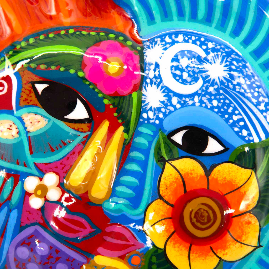 Mexican Painted Moon and Sun Small-Siesta Crafts