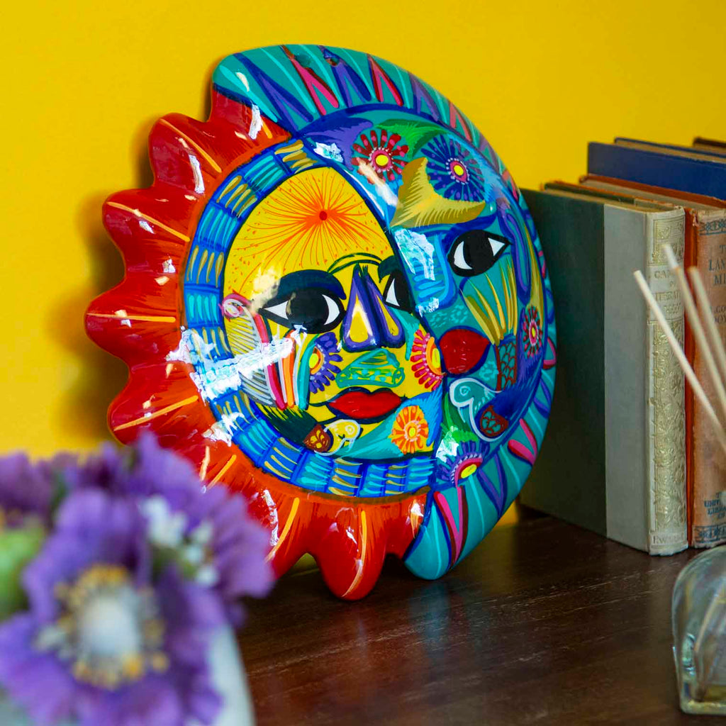 Mexican Painted Moon and Sun Large-Siesta Crafts