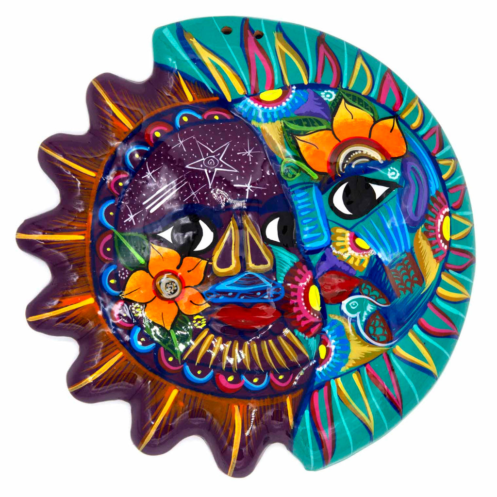 Mexican Painted Moon and Sun Large-Siesta Crafts