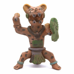 Aztec Jaguar Warrior Statue-Siesta Crafts
