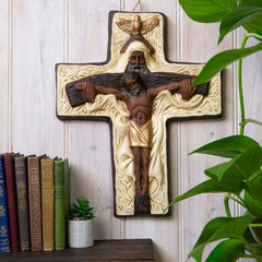Lifted Saviour Cross - Large-Siesta Crafts