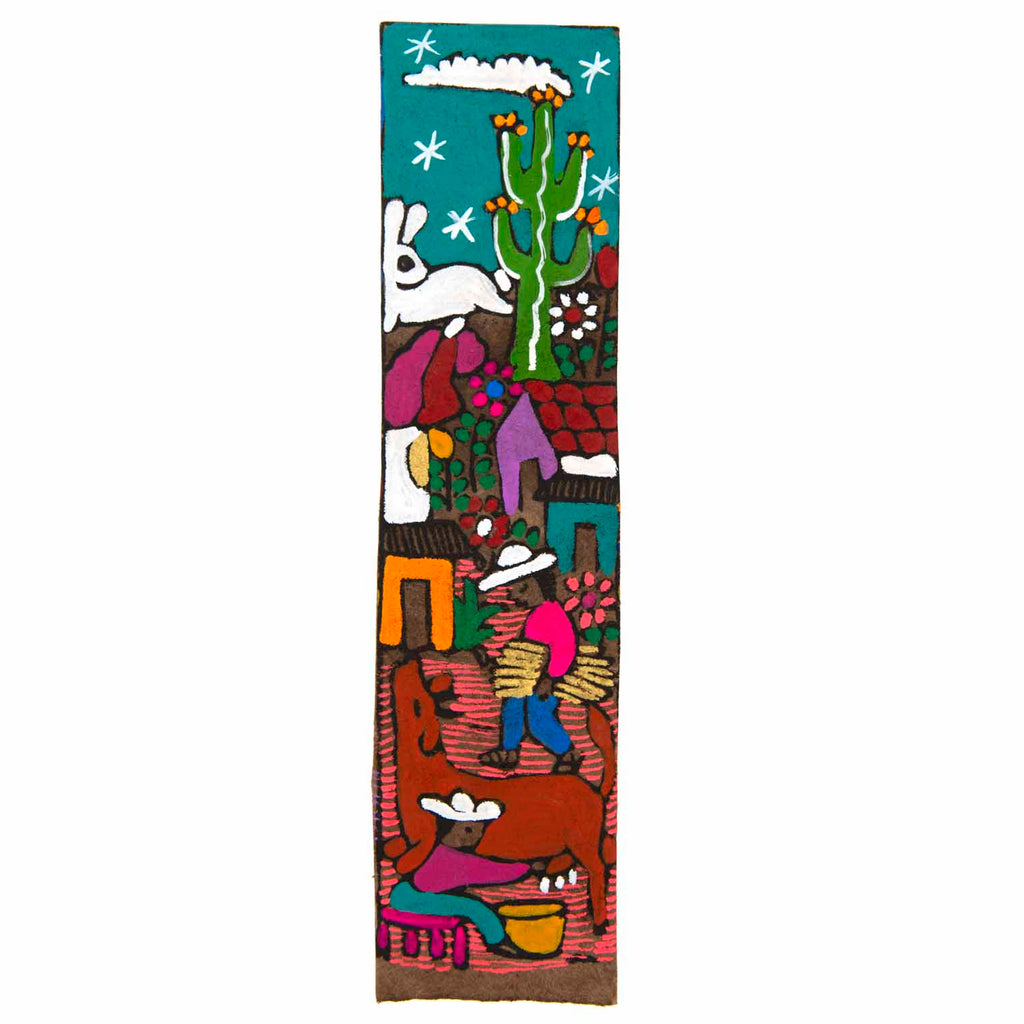 Amate Bark Painted Bookmark-Siesta Crafts