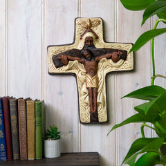 Lifted Saviour Cross - Medium-Siesta Crafts