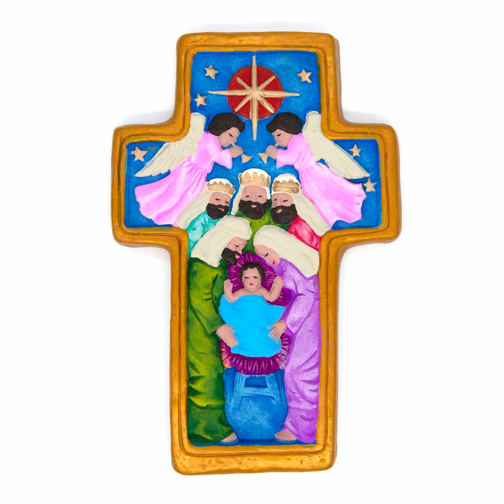 Nativity Cross - Medium-Siesta Crafts